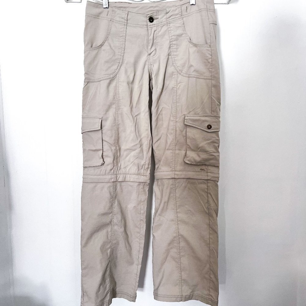 PrAna Breathe Convertible Zip Off Pants Shorts  8